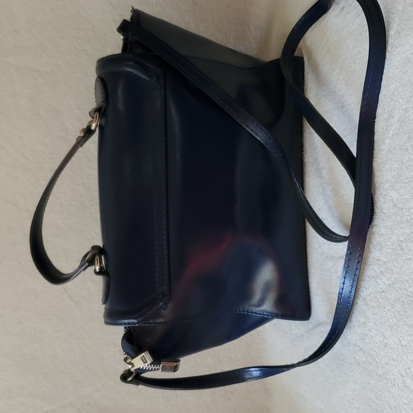 Vera Pelle Blue Crossbody Bag - Picture 4 of 11